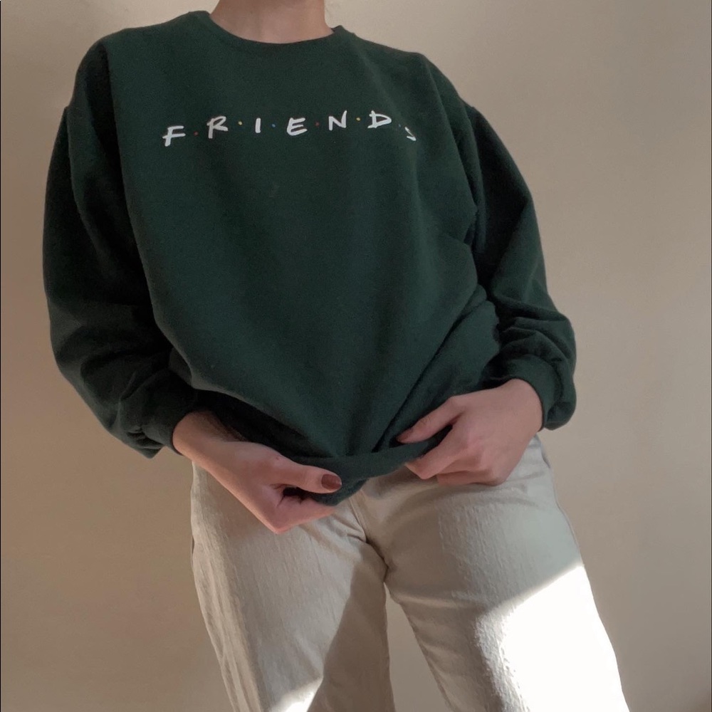 Green friends crewneck